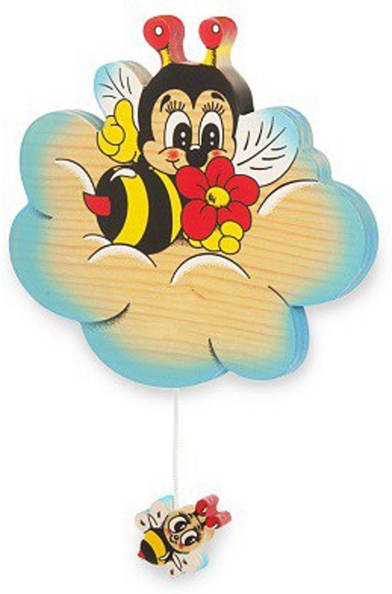 Muziekdoos bij op wolk blauw | Bartolucci | Hout